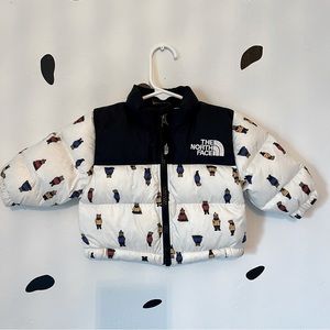North Face Baby Puffer Bear Coat 0-3